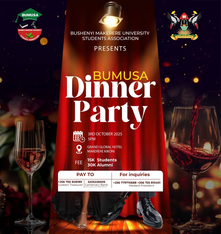 🚨🚨 Reminder 
You are warmly invited to our Association Dinner an evening of friendship, networking, and celebration. Don’t miss this chance to connect with fellow members and enjoy a memorable night together
Thank you 
Management BUMUSA committee