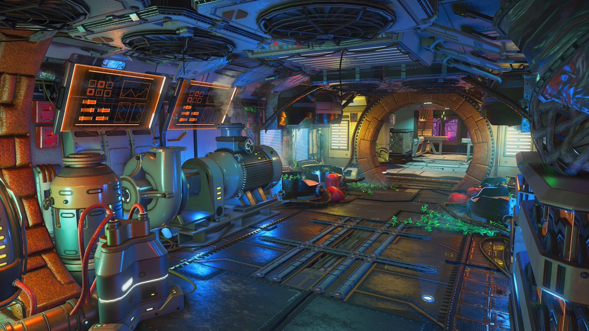 Now that's a corvette interior ! 
My flying home base ! 
#NoMansSkyVoyagers