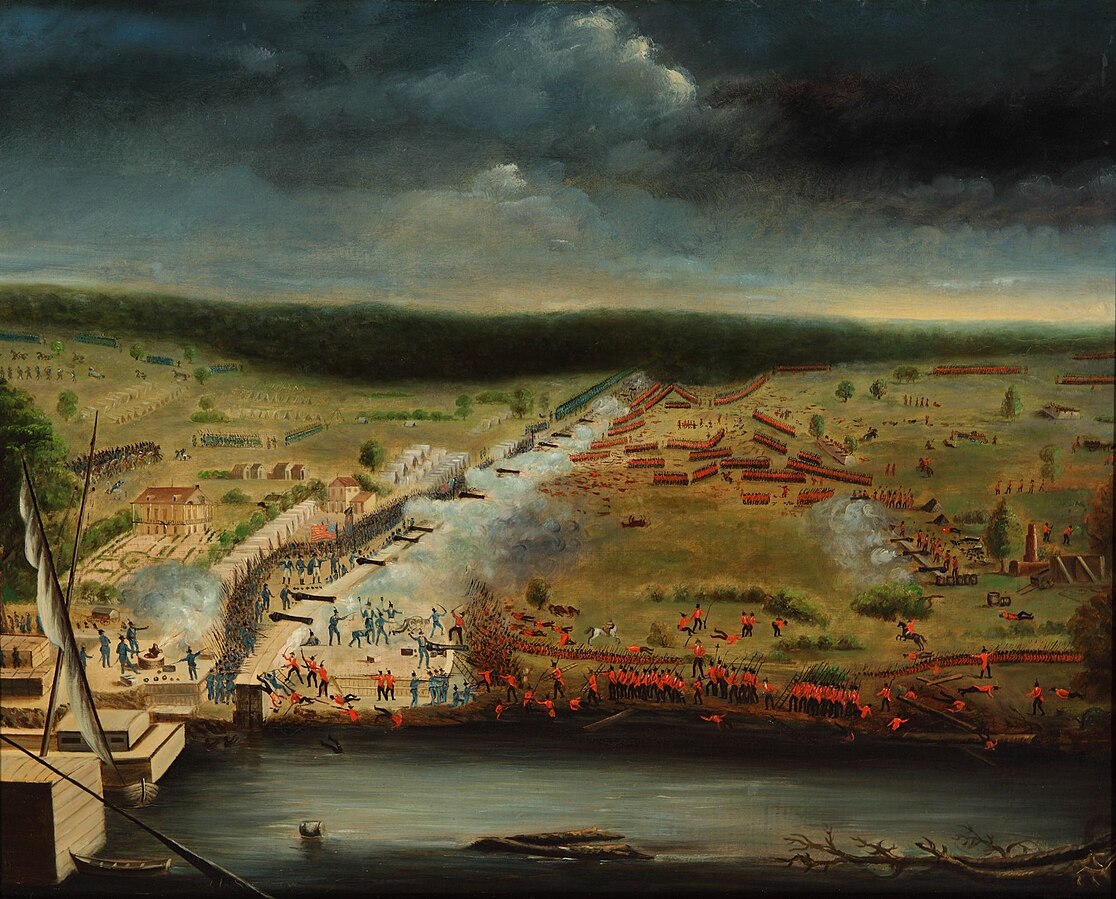 whencyclopedia's tweet image. The #BattleofNewOrleans (8 January 1815) was the final major battle of the #Warof1812, in which a ragtag American army under Major General #AndrewJackson (1767-1845) beat back a superior British force under Major General Sir Edward Pakenham (1778-1815). The battle was incredibly