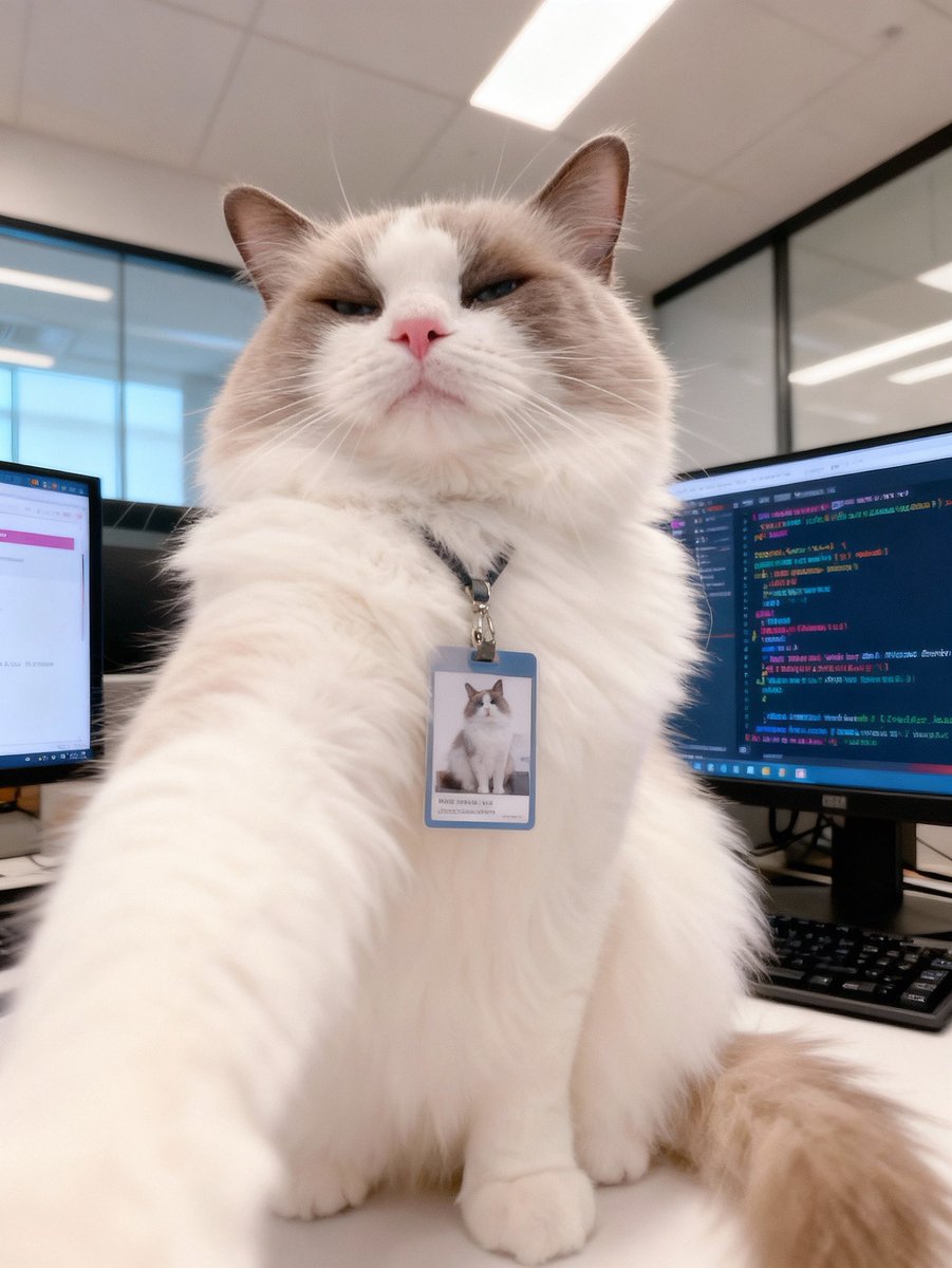 BeautyCamアプリで
オフィスで働いてるような感じのほたてくんができました✨

好きな写真を選ぶだけですぐできちゃいます♡
ふてこい顔可愛いー🩷

<a href="/BeautyCam_JP/">BeautyCam(ビューティーカム)</a> 
#BeautyCam