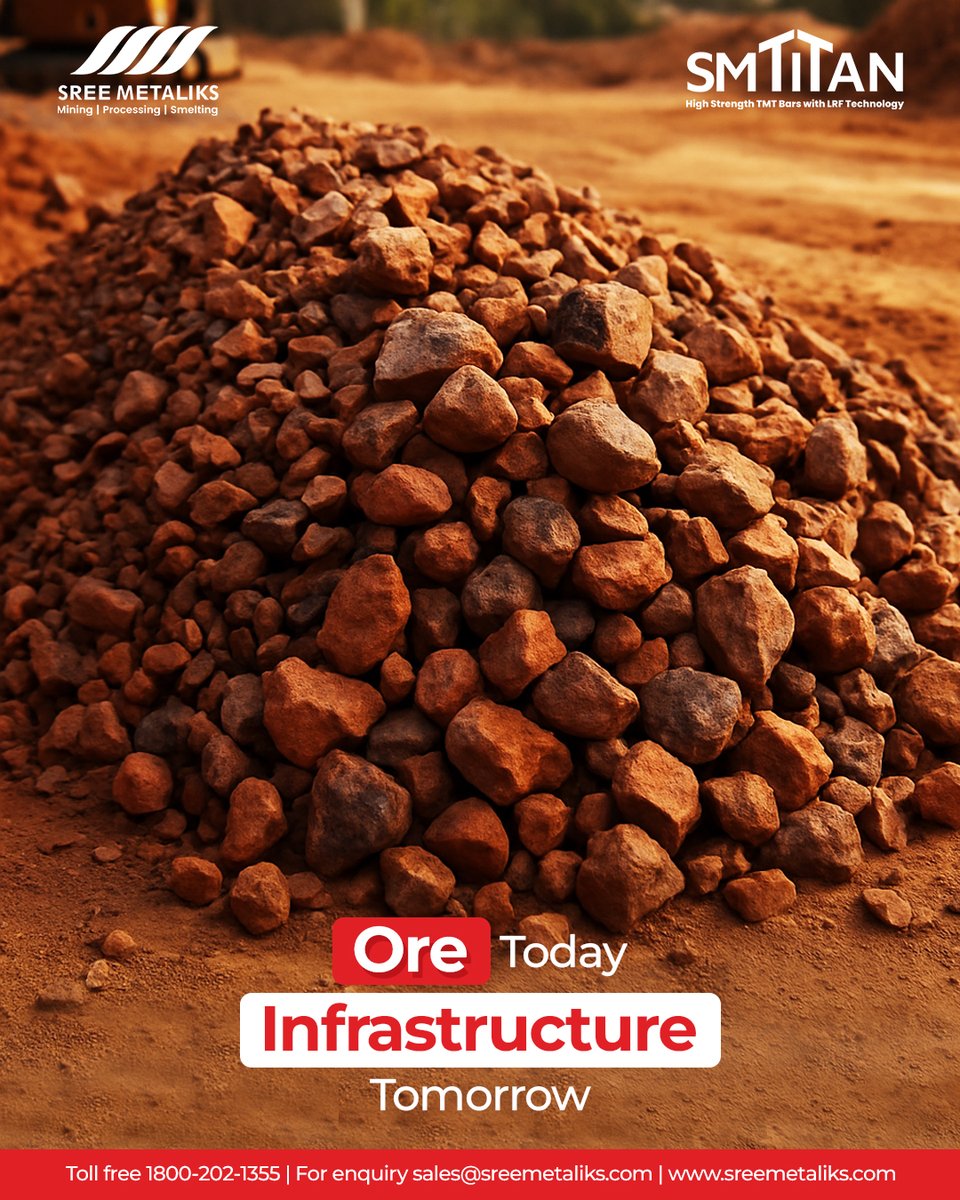 SreeMetaliks's tweet image. From raw ore to robust infrastructure – building tomorrow’s strength, today.

#OreToInfrastructure #BuildingTheFuture #StrengthInEveryStep #SreeMetaliks #SMTitan #InfrastructureGrowth