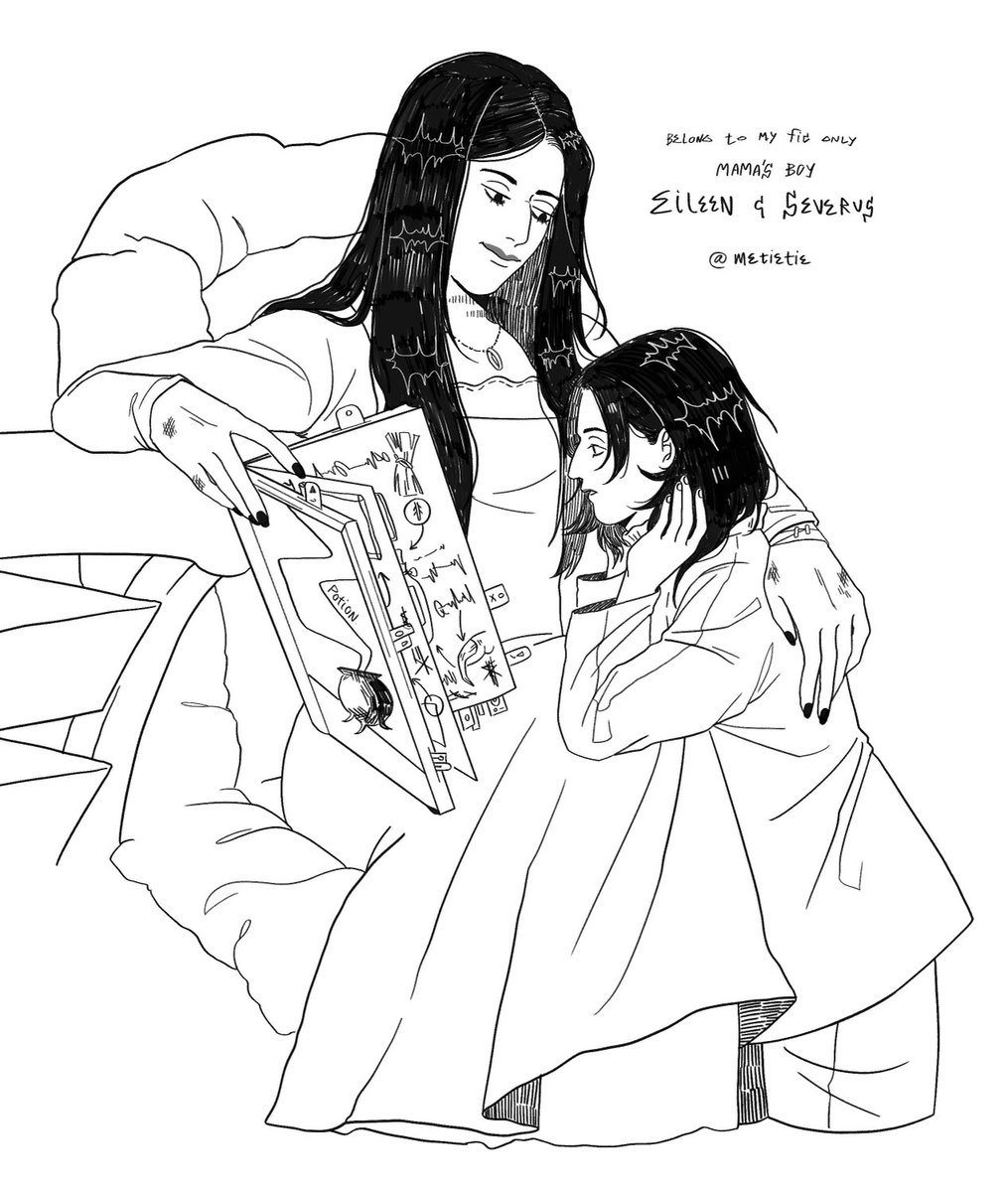 #severussnape and his mama