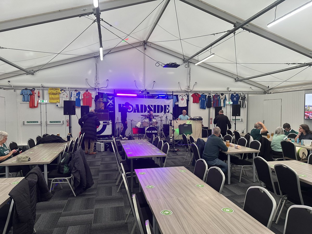 All ready to go at the Green Taverners supporters bar  at <a href="/Argyle/">Plymouth Argyle FC</a> #livemusic #plymouth  💚 <a href="/highnos36/">sticksalger</a> <a href="/Sammydroadside/">Sam Davey</a>