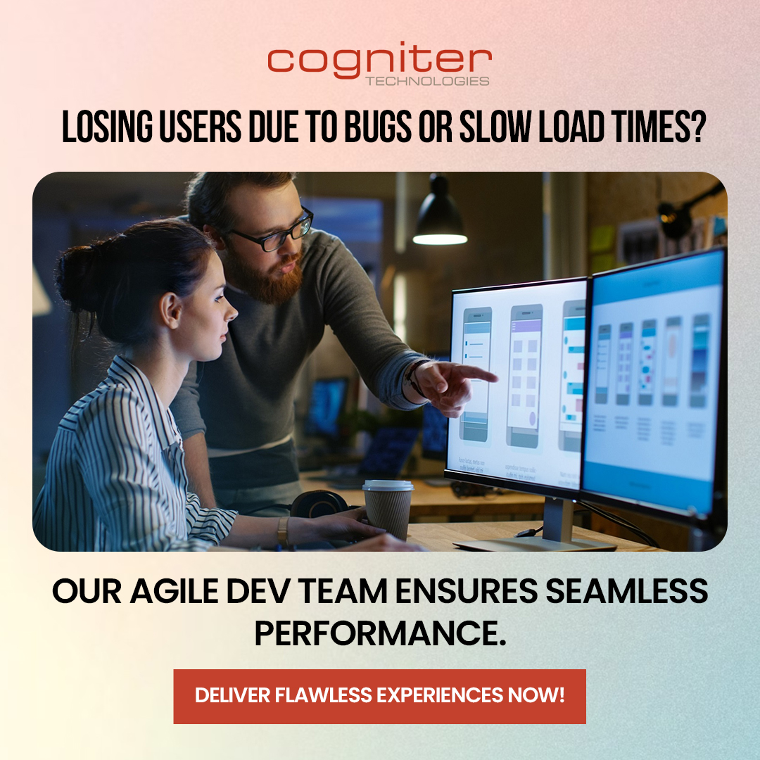 Cogniter's tweet image. An app that lags or crashes can ruin user trust. 

Cogniter’s agile team creates high-performance apps designed for speed, scalability, and reliability — turning user frustration into satisfaction.

Contact us at cogniter.com/mobile-applica…

#MobileAppDevelopment #AppPerformanceBoost