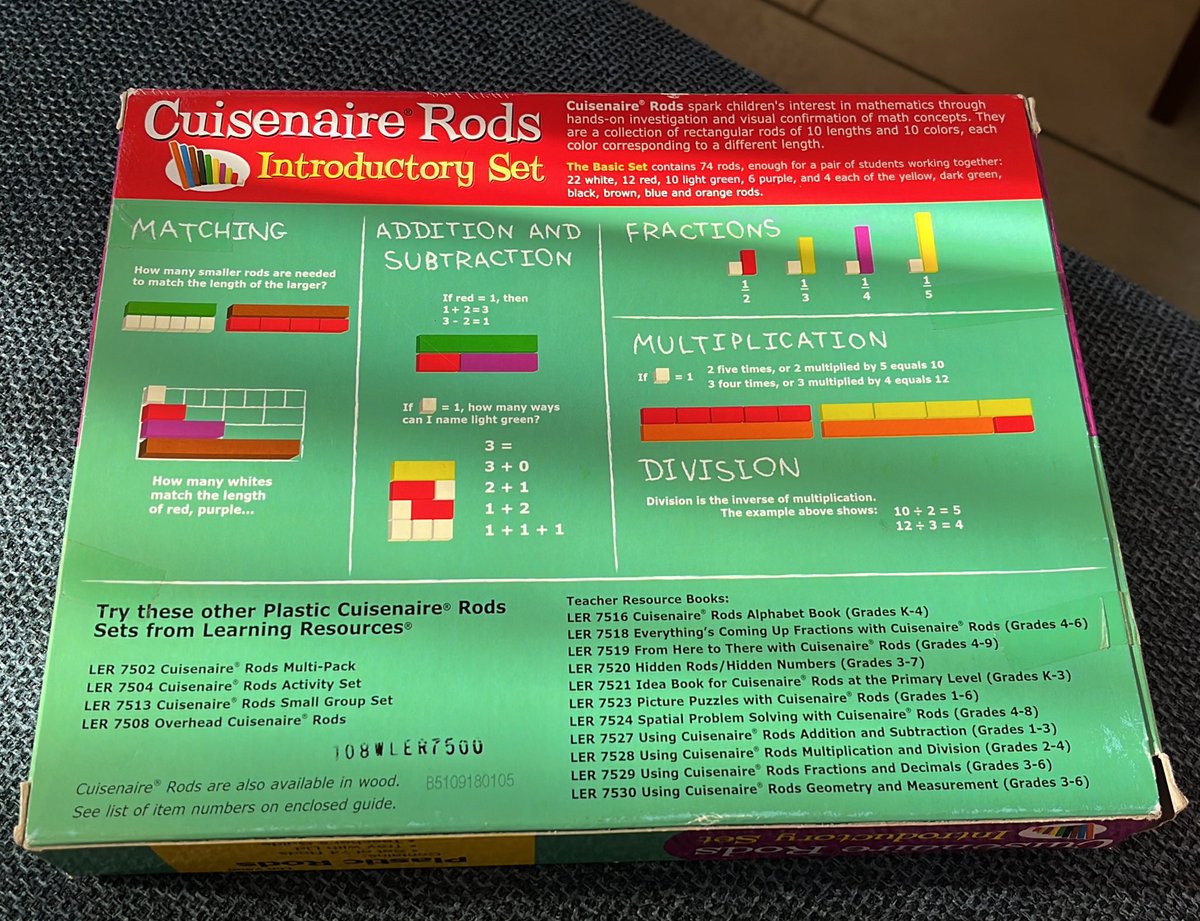 fusselprinzess's tweet image. #wish2hand 

Kann jemand diese Cuisenaire Rods gebrauchen?

Neu, unbenutzt, OVP
#twlz #twitterlehrerzimmer