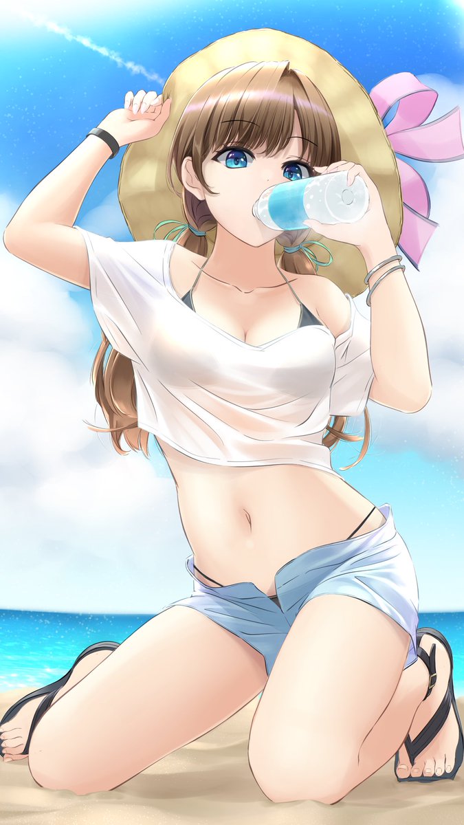 kimi_draw's tweet photo. 水着っぽいの描いてたら涼しくなってしまったけどまあよし
 #イラスト https://t.co/pnUuOzcUAq