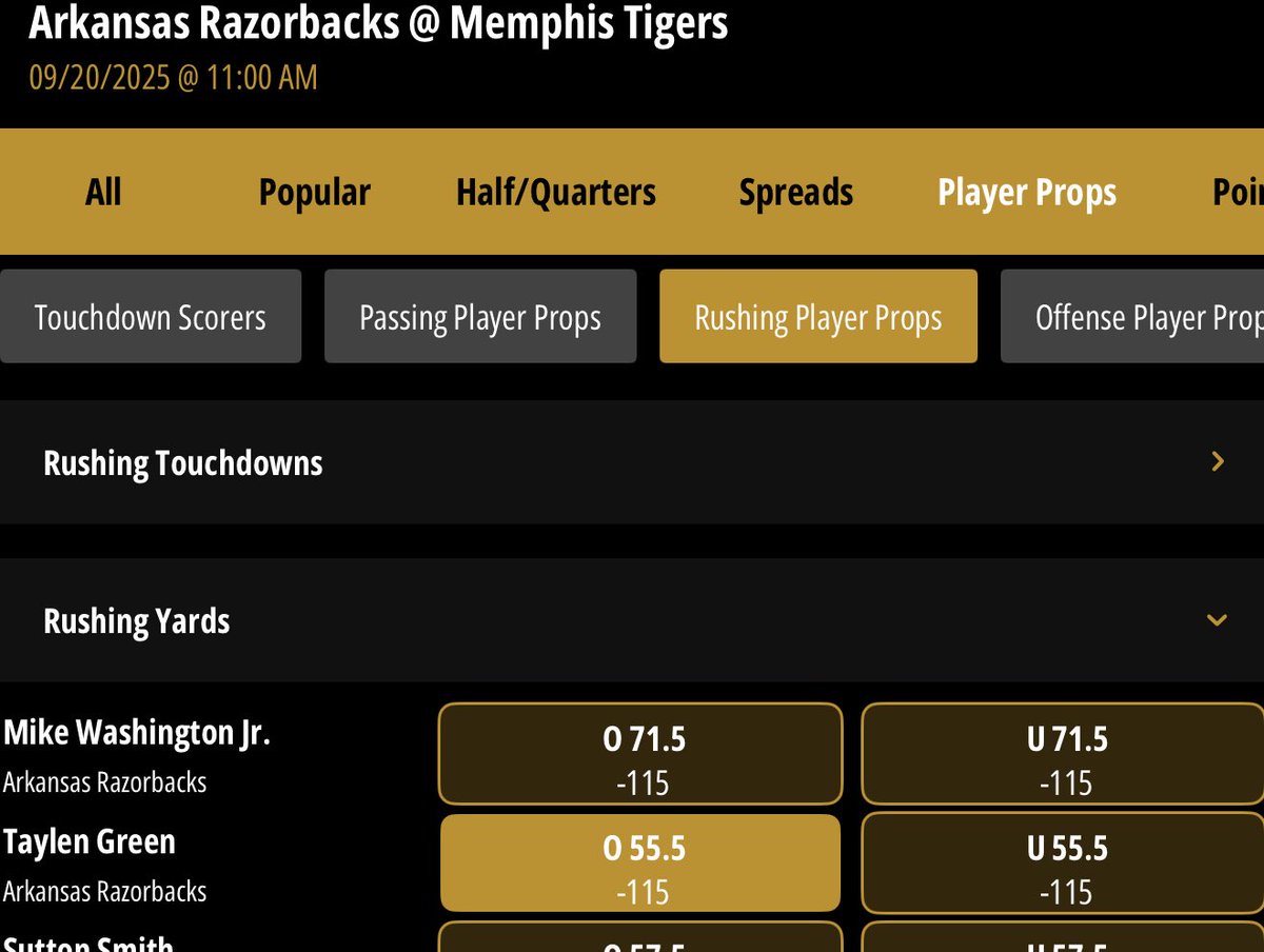 pinto479's tweet image. Taylen Green might cash this player prop in the 1st half…