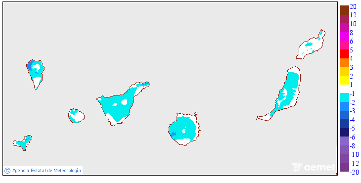 tenerife_meteo's tweet photo. BAJAN LAS TEMPERATURAS EN CANARIAS Y FINALIZA EL EPISODIO DE CALOR
Tras una semana con calor de intensidad fuera de lo habitual, vamos a tener un respiro a partir de este domingo, y especialmente lunes.
Una masa de aire más fría y húmeda proveniente de latitudes septentrionales (del norte) y que estaba asociada con la vaguada que va a aliviar los valores térmicos en La Península, va a sustituir a la masa de aire sahariano que estaba dominando nuestra vertical estos días.

Las temperaturas podrán ser 10-15ºC inferiores a partir del lunes-martes en muchas zonas de las Islas. Estos descensos serán progresivos desde este domingo y se podrá prolongar hasta el martes-miércoles, cuando alcanzaremos temperaturas más correspondientes con la época o incluso más frescas.
Por ejemplo, esta próxima semana esperamos en costas norte temperaturas máximas del orden de 22-24ºC. Las máximas que se registran hoy sábado están sobre los 33-35ºC. Ya suponen 11-13ºC menos.
O incluso si ponemos el ejemplo de las medianías. La próxima semana se prevén máximas de 16-18ºC (esta semana han rondado los 30-32ºC), descenso que también será notable en las mínimas (23-25ºC esta semana respecto a los 13-15ºC de la próxima en medianías por encima de los 600 metros).

Este descenso se notará primero en vertientes norte y posteriormente en sures, donde la próxima semana podrían bajar las máximas a 24-26ºC, más habituales y acordes a la época (aún seguimos en septiembre, por ello no serán aún tan frescas). En las cumbres también descenderán, aunque allí no será tan notable como en medianías y costas. En Lanzarote y Fuerteventura también descenderán de forma generalizada.

Soplará el viento alisio y probablemente lleguen las lloviznas a las vertientes norte de las Islas de mayor relieve, especialmente de cara a la mitad de semana.