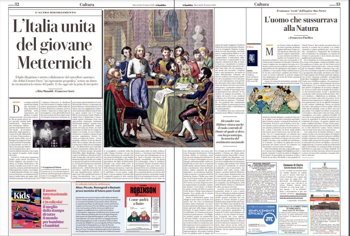 #20settembre 1870 Roma diventa italiana. Metternich jr sconfessa il padre ("L'Italia mera espressione geografica") e tributa al Belpaese i massimi onori: «Da qualsiasi lato consideriate Roma e l’Italia, vi riconoscerete la culla delle civiltà, e nell’italiano il suo primogenito».