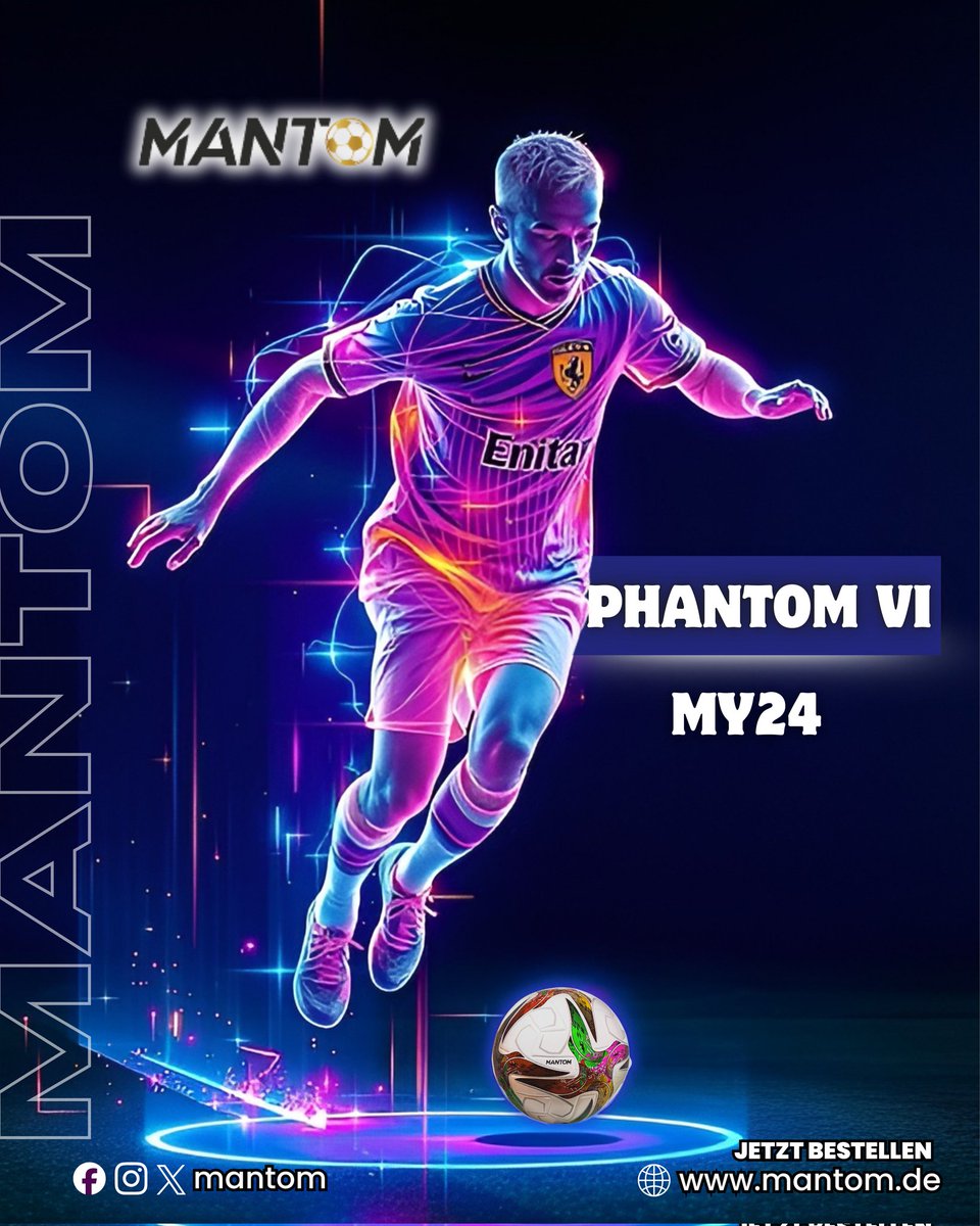 MantomInfo's tweet photo. ⚡ Phantom VI – MY24 ⚡
Wenn nur das Beste gut genug ist. 💎
Gefertigt aus rein japanischem PU (Cordley T9740 – die Königin der PUs) bietet dieser
👉 Jetzt bestellen: https://t.co/9sSlG7dlAg
#Mantom #PhantomVI #FußballLiebe #FußballShop #FußballKaufen #PremiumFußball https://t.co/MSgXrwMKCj