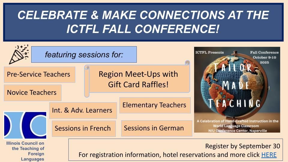 Don't miss joining us at ICTFL 25! Register by September 30! buff.ly/kQkb9yA