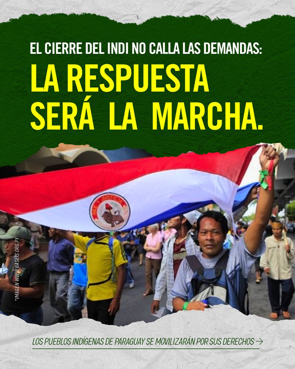 aiparaguay's tweet photo. La decisión de desmantelar el INDI, tomada sin consulta, viola la Ley 904 y aísla a las comunidades de ministerios y trámites que solo se resuelven en la capital.

Pero además, busca invisibilizar sus demandas: sacarlas del centro político y mediático para que no incomoden.

🧵👇🏻 https://t.co/vN0wGtBOfE