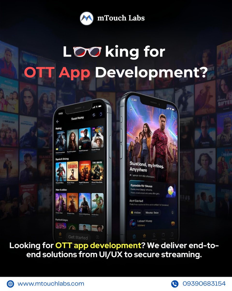 mTouchLabs's tweet image. 🔥 Your streaming app idea deserves the best! We deliver end-to-end OTT app solutions. Let’s make it happen 👉 mtouchlabs.com

#OTT #StreamingApp #mtouchlabs