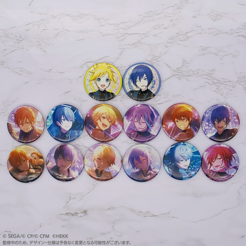 ✨絶賛発売中✨／ 「#プロセカ」×「#あんスタ」グリッター缶バッジ