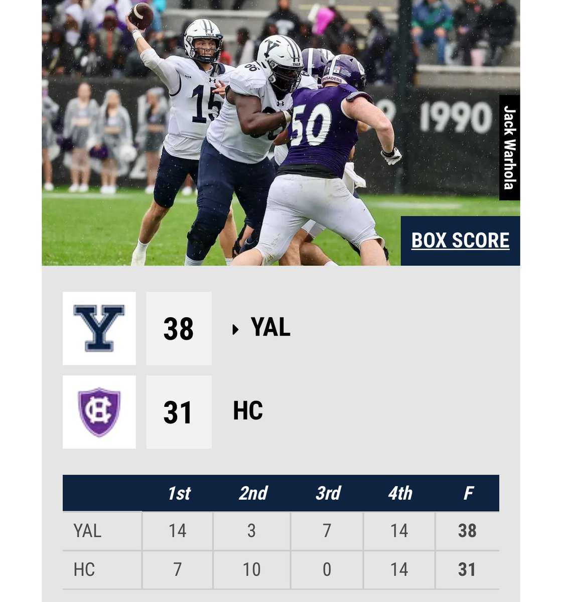 astewdawg's tweet photo. #GameDay

#GameDay
Let’s go!  Still cannot forget your debut in this game last season!  MVP of the Holy Cross game! 217yds/2 TD (1 rushing), and led the Bulldogs to a big win!  Best of Luck this season @BroganMccaughey https://t.co/858N22eDWS