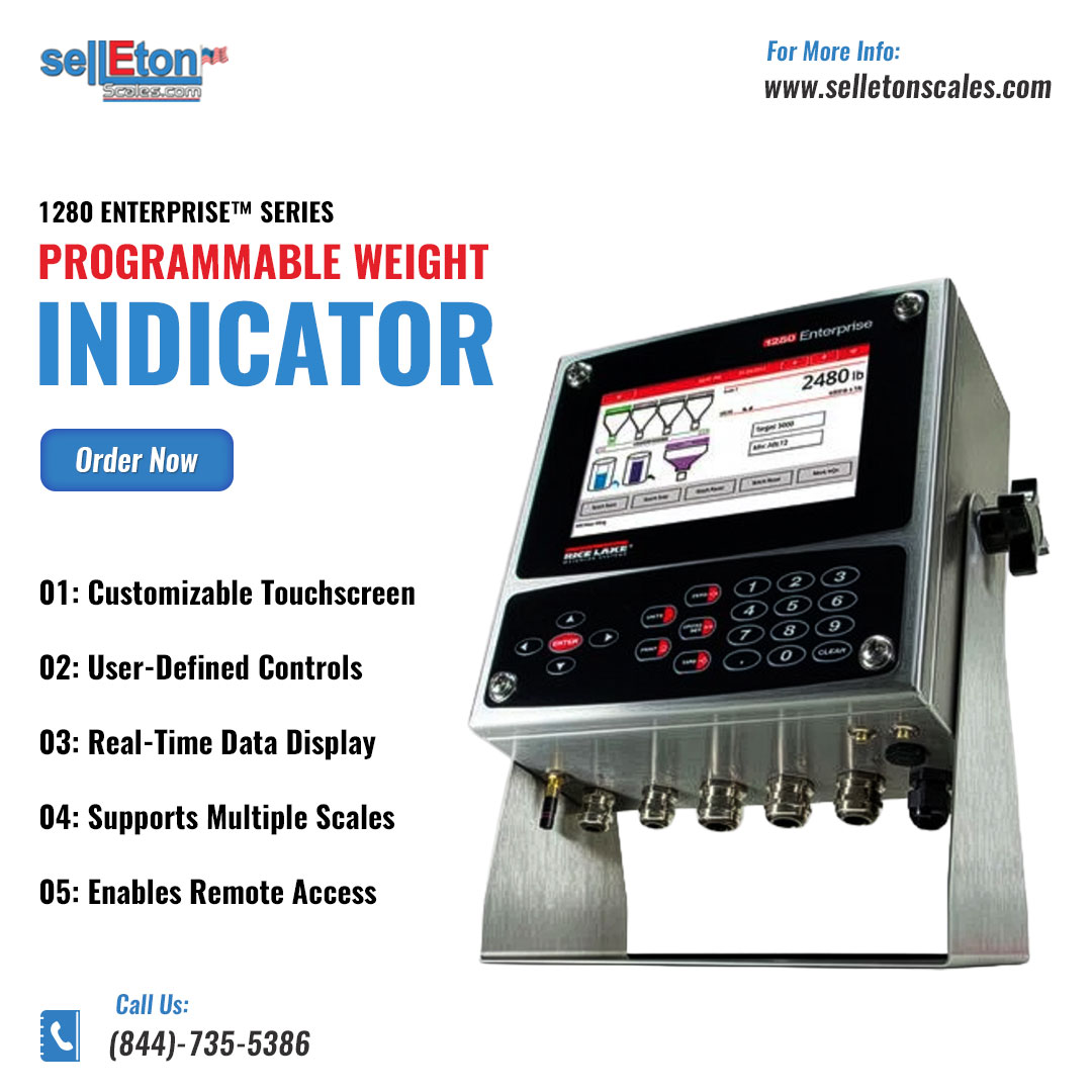 SelletonScales's tweet image. 🚀 1280  Enterprise™ Series Programmable Weight Indicator &amp;amp; Controller | SellEton
Contact us today:
📞  Phone: (844)-735-5386
📧 Email: info@selletonscales.com
🔗 Product Link: selletonscales.com/collections/ri…
#WeighingSolutions #selleton #selletonscales #indicators #ricelake
