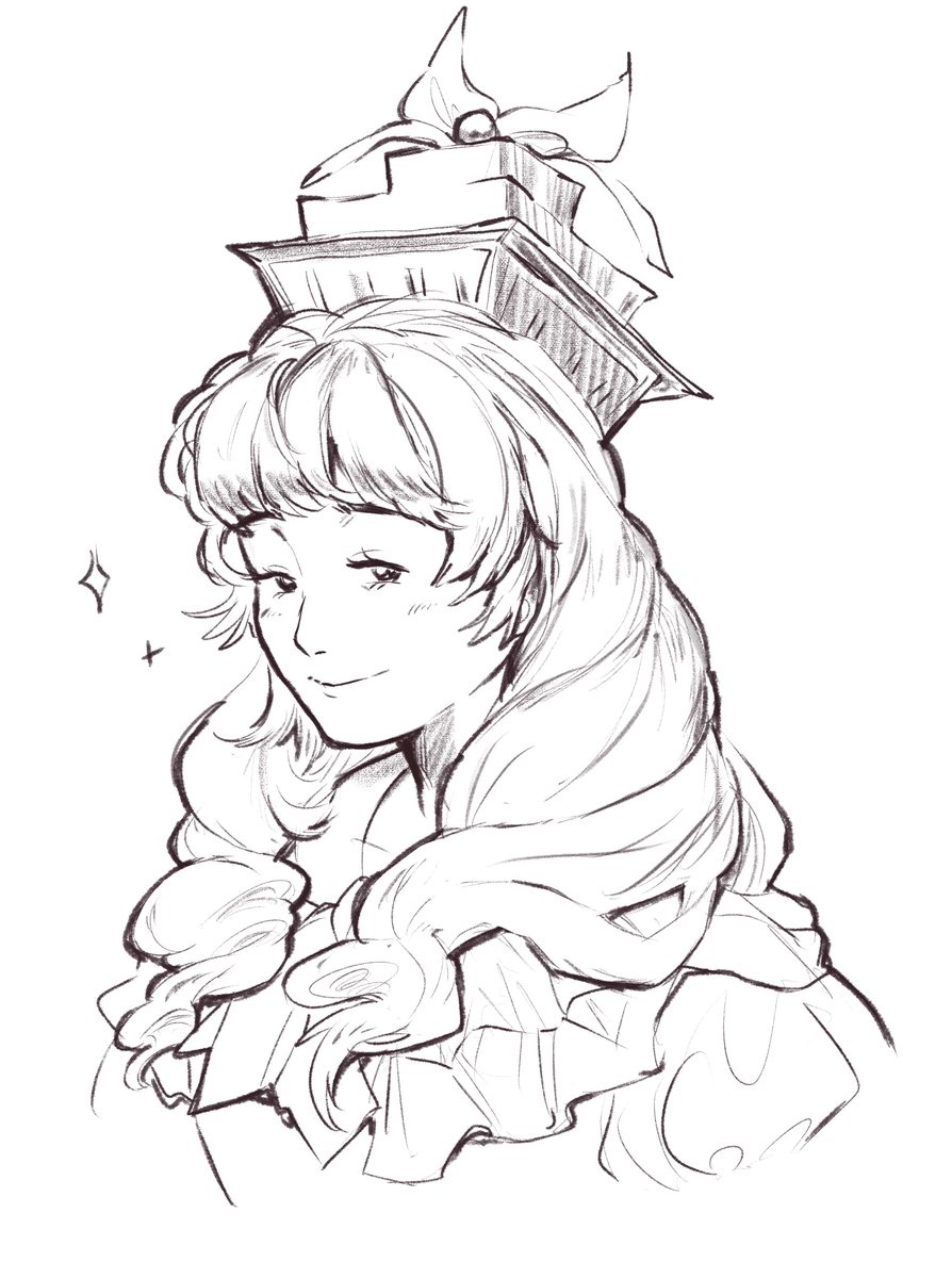 keine (with a normal hat)