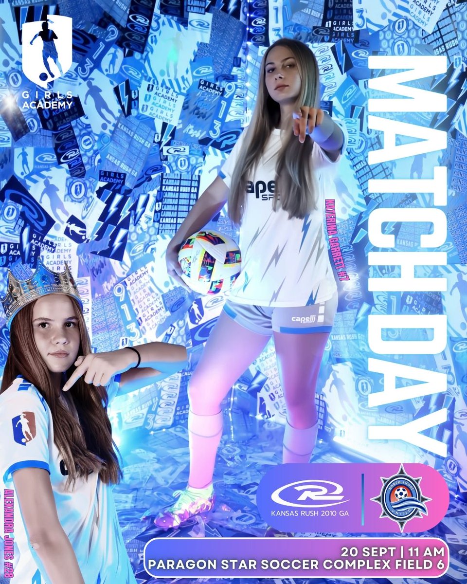 Kansas Rush 10 GA (@ksrush10ga) on Twitter photo GAME 1⃣ Rematch at HOME! Let's GO!😤
🆚 <a href="/NSU2010GA/">North Shore United 10G GA</a>
🗓️Sept 20.2025
⏰11 AM
📍Paragon Star Soccer Complex • Field 6
<a href="/GAcademyLeague/">Girls Academy</a> <a href="/ImYouthSoccer/">ECNL/GA/Recruiting/College Soccer</a> <a href="/TheSoccerWire/">SoccerWire</a> <a href="/TopDrawerSoccer/">TopDrawerSoccer</a> <a href="/PrepSoccer/">Prep Soccer ⚽️</a> <a href="/KSRGirlsAcademy/">Kansas Rush Girls Academy</a> <a href="/KS_RushSoccer/">Kansas Rush Soccer Club</a> <a href="/RushSoccer/">Rush Soccer</a> <a href="/KUWSoccer/">Kansas Soccer</a> <a href="/KCRoosWSoccer/">Kansas City Women's Soccer</a> GAME 1⃣ Rematch at HOME! Let's GO!😤
🆚 <a href="/NSU2010GA/">North Shore United 10G GA</a>
🗓️Sept 20.2025
⏰11 AM
📍Paragon Star Soccer Complex • Field 6
<a href="/GAcademyLeague/">Girls Academy</a> <a href="/ImYouthSoccer/">ECNL/GA/Recruiting/College Soccer</a> <a href="/TheSoccerWire/">SoccerWire</a> <a href="/TopDrawerSoccer/">TopDrawerSoccer</a> <a href="/PrepSoccer/">Prep Soccer ⚽️</a> <a href="/KSRGirlsAcademy/">Kansas Rush Girls Academy</a> <a href="/KS_RushSoccer/">Kansas Rush Soccer Club</a> <a href="/RushSoccer/">Rush Soccer</a> <a href="/KUWSoccer/">Kansas Soccer</a> <a href="/KCRoosWSoccer/">Kansas City Women's Soccer</a>