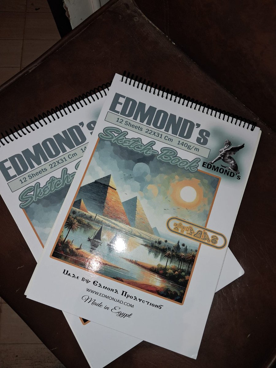 كل فكرة عظيمة بتبدأ على ورقة. ✍️ اسكتش بوك Edmond's هو رفيقك اللي بيفهمك. ورق بجودة 150 جرام ومقاس مثالي، عشان إبداعك يستاهل الأفضل.
اطلبيه دلوقتي واستفيدي من الشحن المجاني! 🛍️🚚 #EdmondsArt #رسامين_مصر #مستلزمات_فنية #شحن_مجاني #ارسم_صح #جودة_عالية #فن_وابداع #صنع_في_مصر