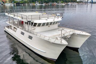 CrowsNestYachts's tweet photo. 92’ Metalcraft Catamaran 2007 - Helicopter landing pad capable, 240’ slip available for purchase, 3406 Cats, 2 generators, ultimate support vessel. Located in Seattle. Contact Dan Wood at (206) 719-1800 or dwood@crowsnestyachts.com or click here: https://t.co/lwbaB8jrE7 https://t.co/HTjceroDv9