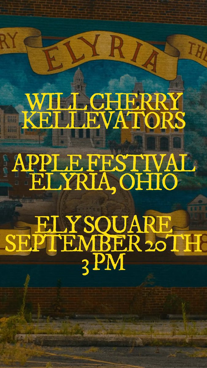 i’ll be the first rapper to perform at my hometown’s annual festival today at 3

if you’re in elyria or lorain county area, come through. it’s free!