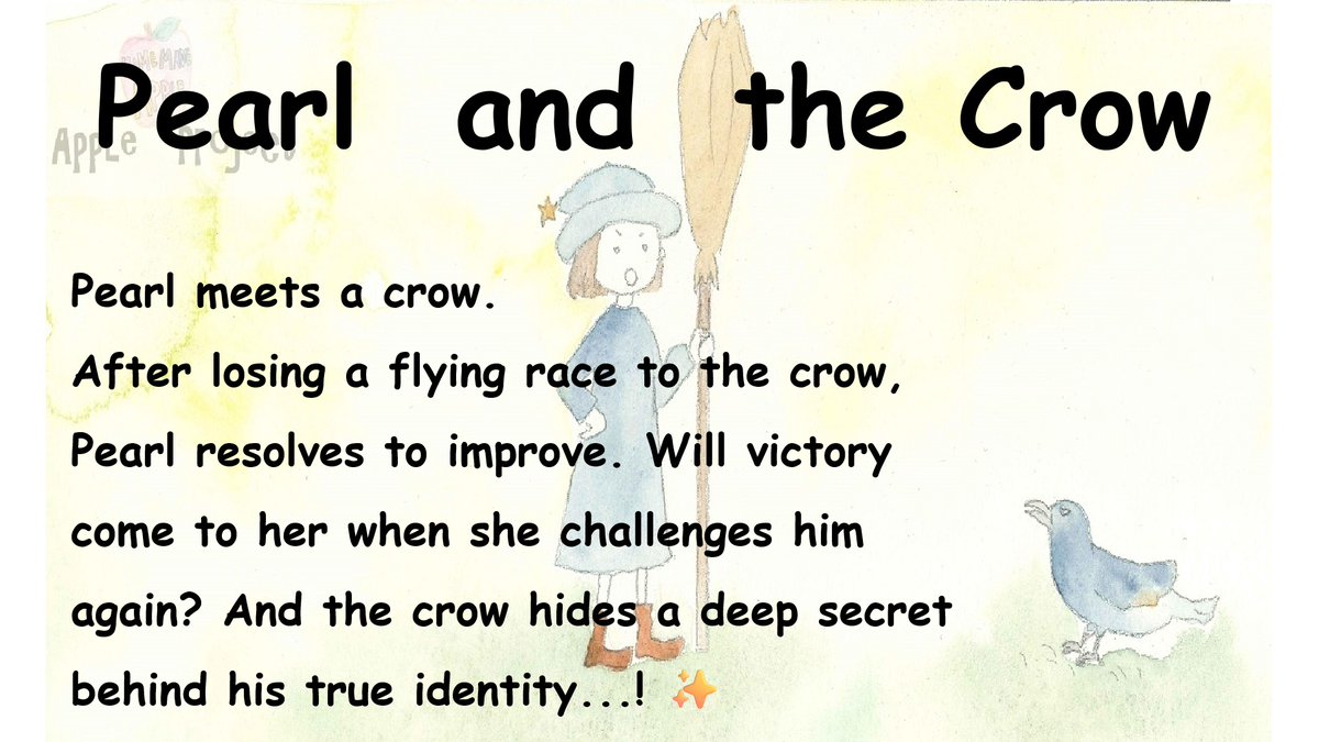 AppleProject5's tweet image. New Picture Book Video Release
We&apos;ve uploaded “Pearl and the Crow,” the heartwarming story of Pearl, a little witch, and a mischievous crow
Pearl, a little witch who struggles with flying, meets a challenging crow
And this crow holds a secret...

youtu.be/i1R2PBiJsAo