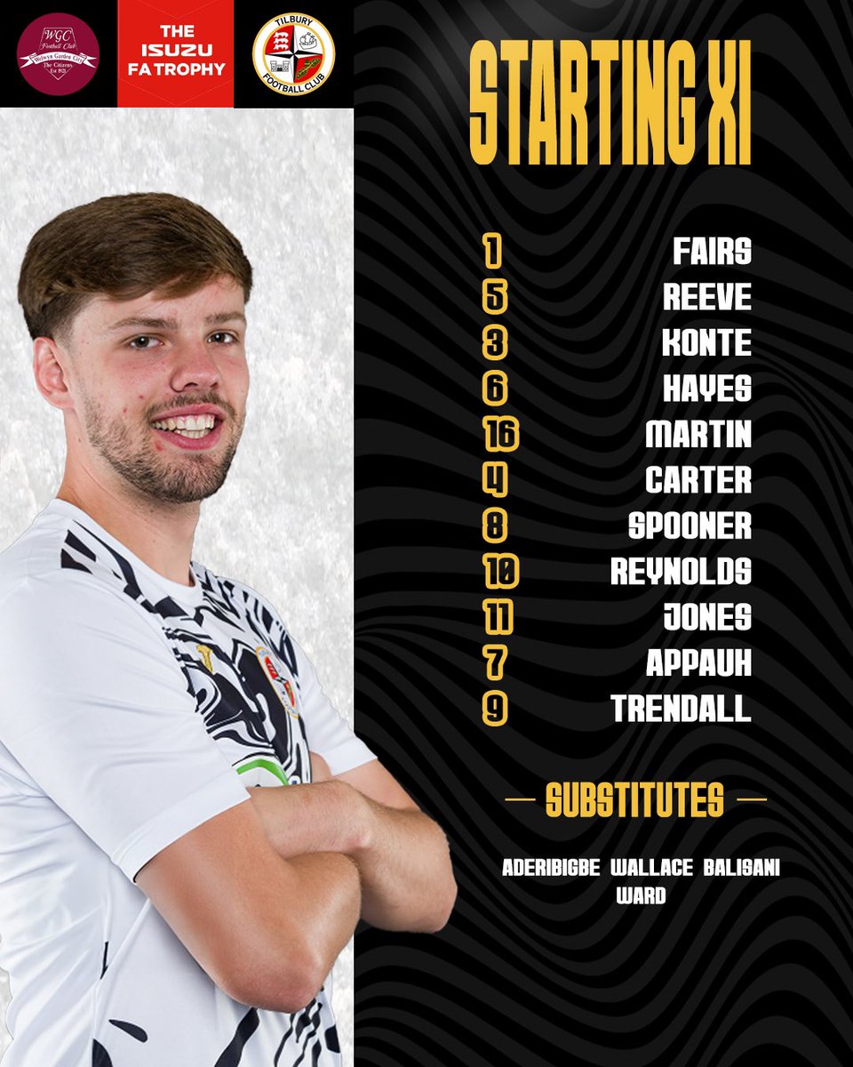tilburyfc's tweet photo. 📋 Team News!

©️ Oli Spooner starts!
⚡️ Dan Trendall leads the line!
🧠 Kieran Jones returns!

#COYD | #DockersAsOne https://t.co/LvPrczoxv6