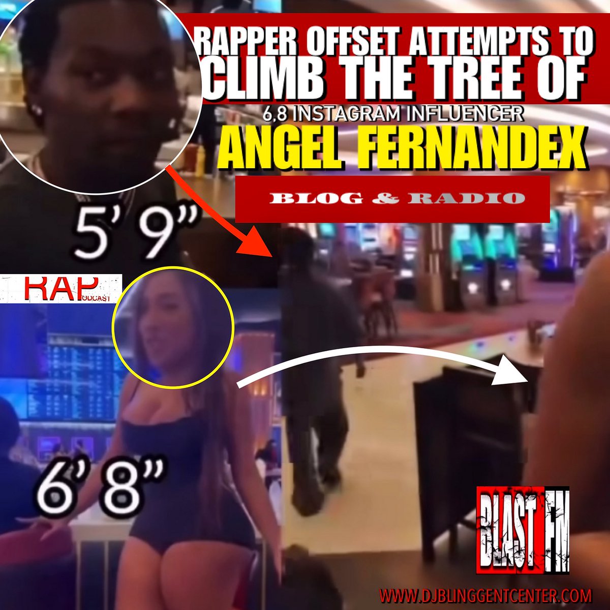 BlastFM_Blogs's tweet image. Rapper #Offset Tries to Climb the Tree of #AngelFernandez, a 6’8 Instagram Influencer 🚀🚀🚀
 djblinggentcenter.com/post/rapper-of…