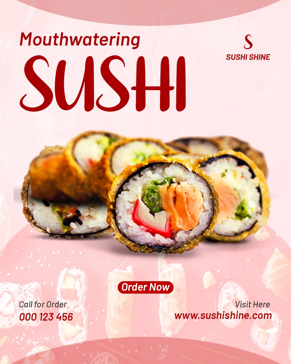 SunLD25's tweet image. Indulge in sushi that&apos;s as exquisite as it is unforgettable — a true celebration of taste and craftsmanship.
#SushiElegance #MouthwateringMoments #RollWithStyle #SushiPerfection #SushiObsession #MenuThatSells#sellwithaesthetic#ClassyAndUnique#DesignForDining#artofmenudesign#sunld