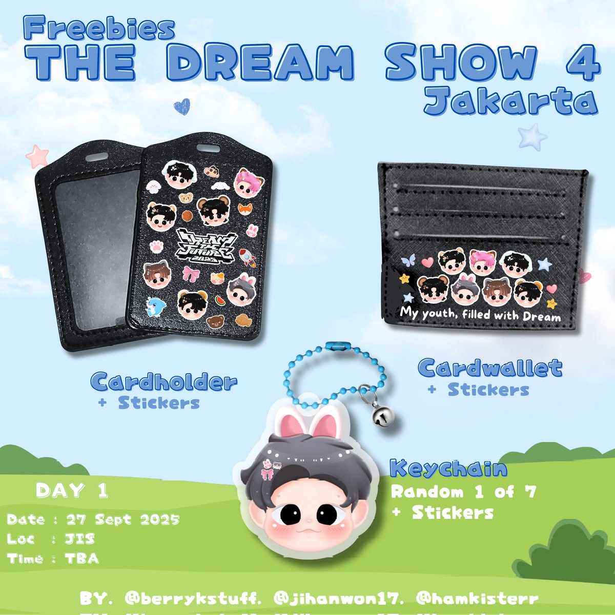 jihanwon17's tweet image. 🩵FREEBIES TDS 4 IN JAKARTA🩵
- by @berrykstuff @jihanwon17 @hamkisterr 

• RT &amp;amp; LIKE for appreciate
• how to get? read tnc on pict!
• 1 person gets 1 freebies
(cahol/cawal/keychain + 2stickers) 

🗓️ 27 September 2025 (Day 1)
📍 JIS
⏰ TBA 

#THEDREAMSHOW4inJKT #TDS4INJAKARTA