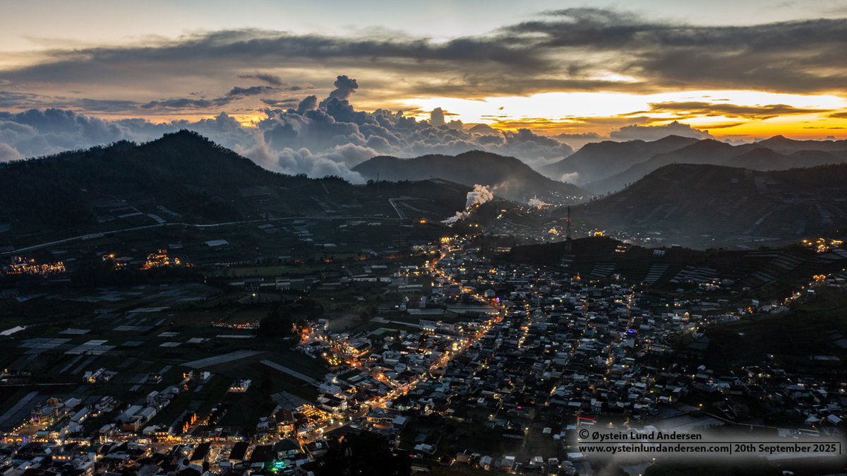 oysteinvolcano's tweet image. Dieng plateau🇮🇩 after sunset today