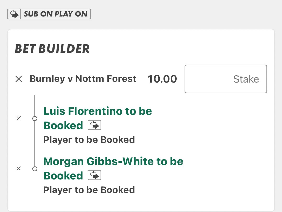 MCTIPSTERS's tweet image. BURNLEY VS NOTTINGHAM FOREST BET BUILDERS⚽️🟨🟥

Good luck!🔞

#BURNFO
#PremierLeague
#GamblingX