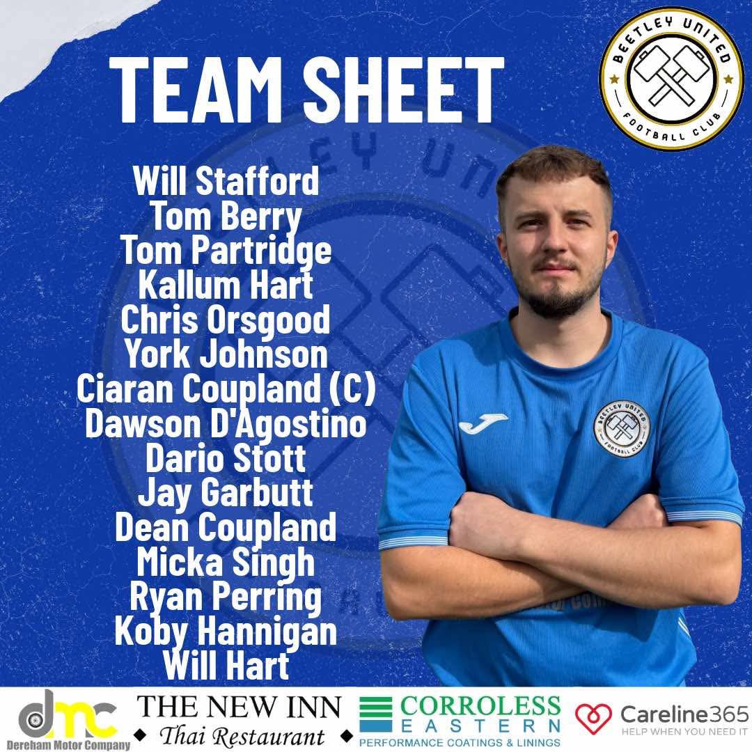 Our squad for tomorrow’s match VS Frettenham FC 
Up the mallets ⚒️💙
