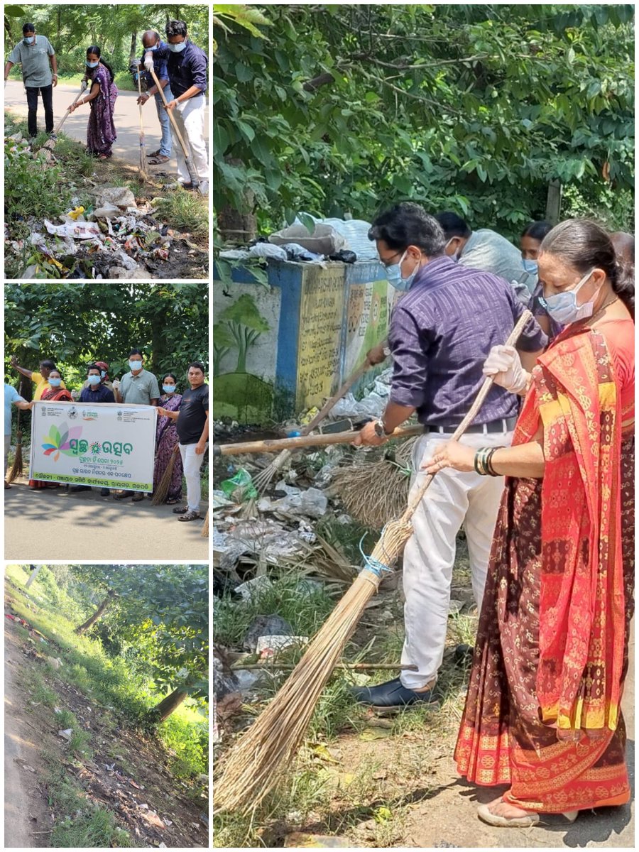 bdo_rayagada's tweet photo. On dated- 17.08.2025 After Launching programme. CTU Cleaniness at Rayagada village Roadside in preesence of Respect Chairman Madam, BDO sir, AEE sir, All GP Staff and BRC Rayagada.
@CDO_ZP_GJP @DM_Gajapati @CMO_Odisha @PRDeptOdisha.      #SHS2025 #SwacchataHiSeva https://t.co/LSW0rtBtHc