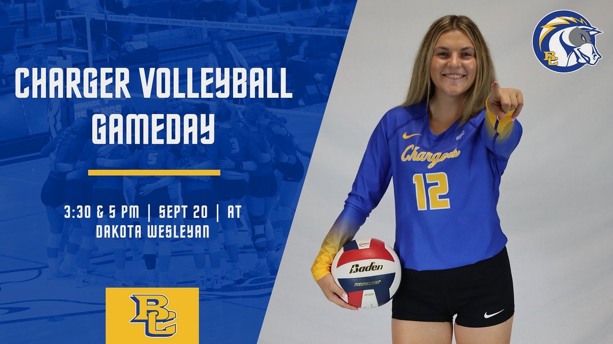 GAME DAY!
📍Chargers travel to Dakota Wesleyan
⏰3:30 (JV) - 5:30 (Varsity)
📺gpacnetwork.com/?B=2754551