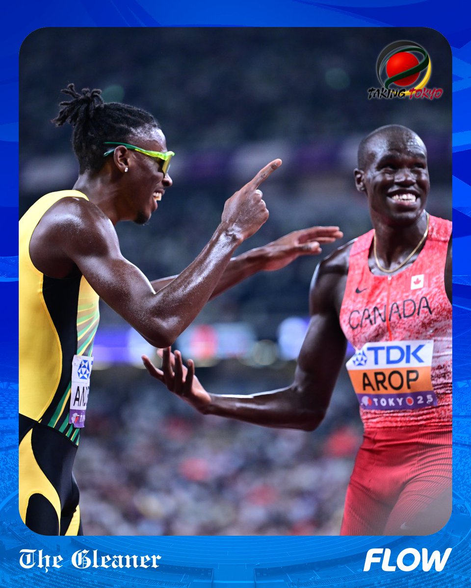 JamaicaGleaner's tweet photo. Jamaica’s Navasky Anderson finished 7th in the men’s 800m final at the 2025 World Athletics Championships in Tokyo, Japan, setting a new national record of 1:42.76. He bettered the previous mark of 1:43.72, which he had set in the semifinals. #GLNRSports #TakingTokyo #Tokyo2025 https://t.co/12iUZXOElr