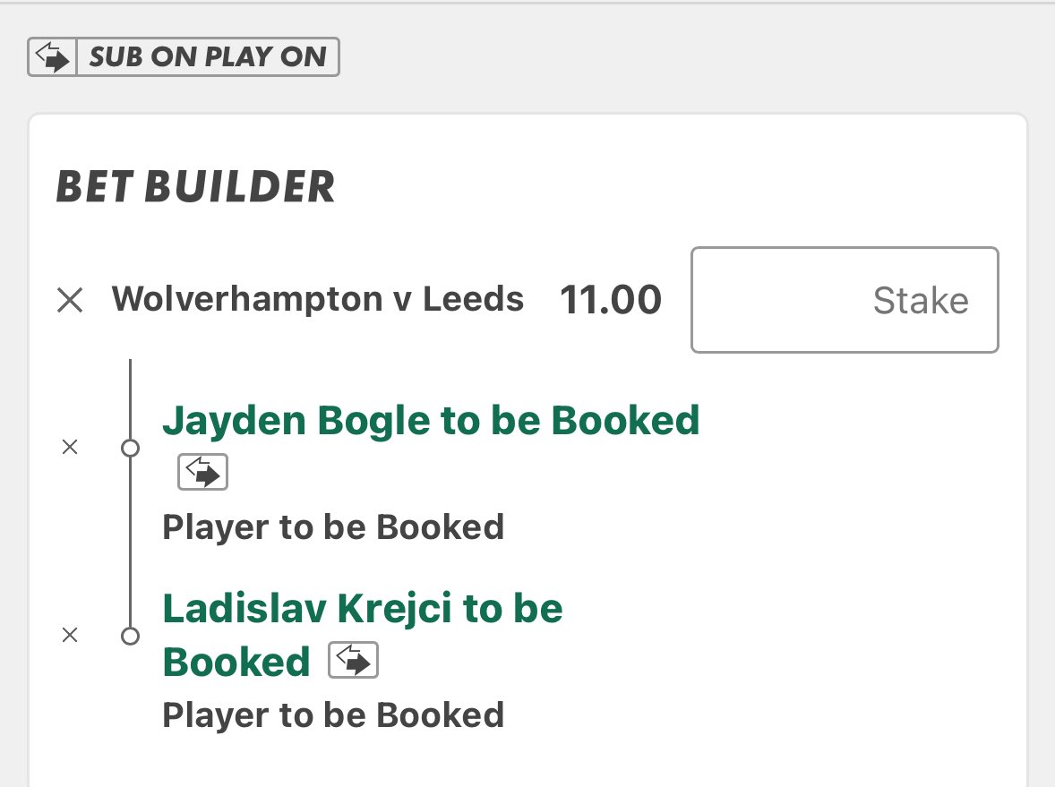 MCTIPSTERS's tweet image. WOLVES VS LEEDS BET BUILDERS⚽️🟨🟥

Good luck!🔞

#WOLLEE
#PremierLeague
#GamblingX