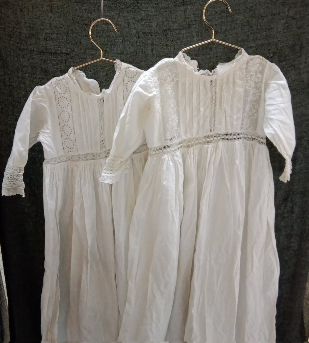 SilentTheatre1's tweet image. Deconstructing these beautiful christening gowns has given me the chance to see how well sewn they were. Not only are the sleeves french seamed the lace edge has been sewn within a 2mm margin. Very skilled work. #vintage #upcycle #reworking  #sewing
instagram.com/p/DO03ozoCDY7/…