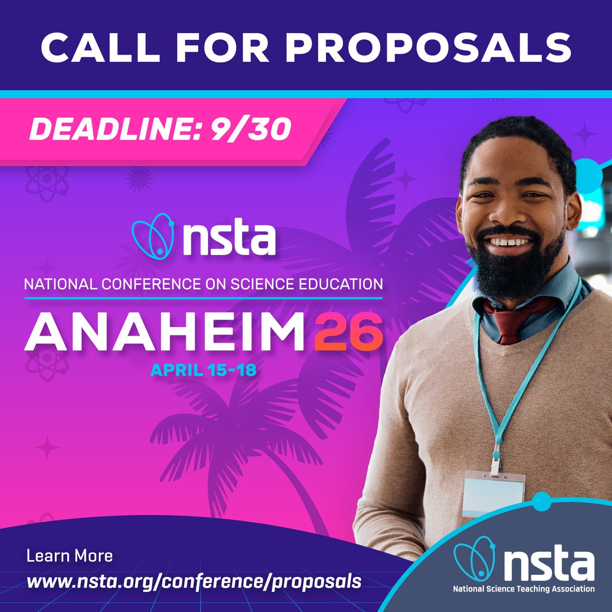 🌟 Shape the future of science teaching at #NSTASpring26! 🌟
Submit a proposal to share your ideas or sign up as a reviewer to help design the program.

📅 Deadline:  September 30, 2025
🔗 bit.ly/422nc6G

#ScienceEducation #STEMEd #Teaching