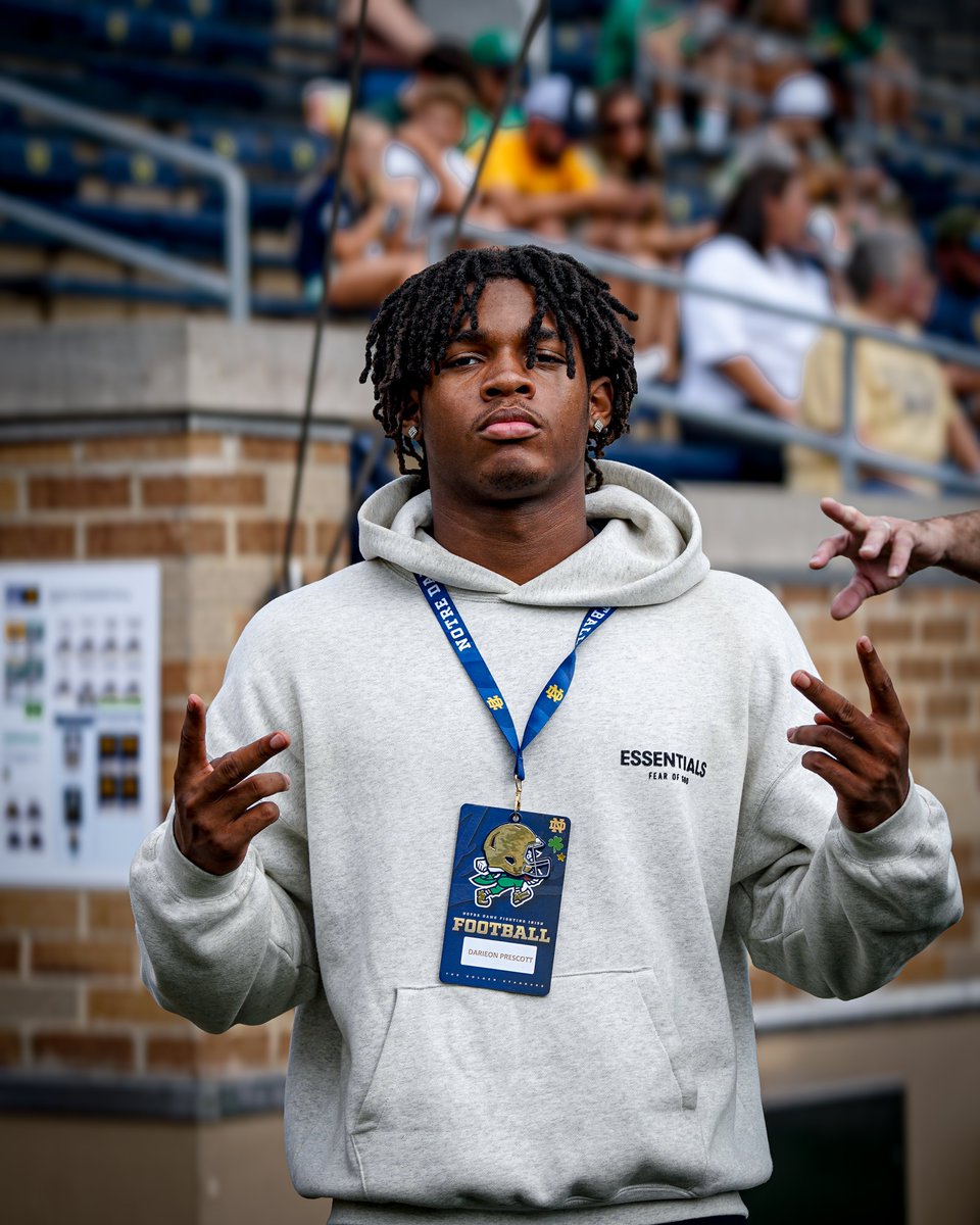Matt Freeman (@mattfreeman05_) on Twitter photo 2028 Bolingbrook (IL) DE Darieon Prescott (<a href="/Cfkprescott/">Darieon Prescott</a>) is at Notre Dame. The Irish offered in June. 2028 Bolingbrook (IL) DE Darieon Prescott (<a href="/Cfkprescott/">Darieon Prescott</a>) is at Notre Dame. The Irish offered in June.