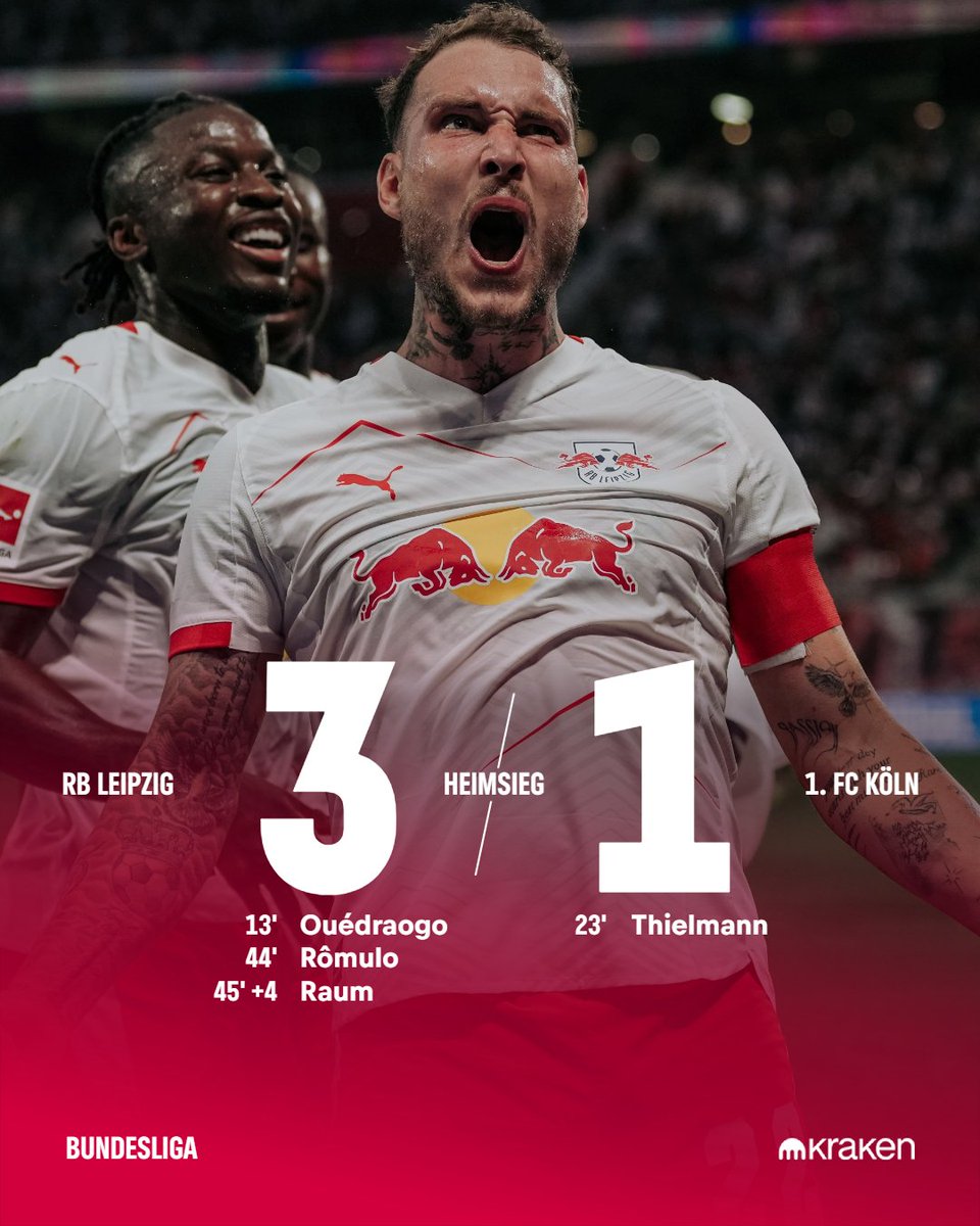 HEIMSIEG 🔥
Man tut das gut.

Willkommen zurück in der #Bundesliga, <a href="/fckoeln/">1. FC Köln</a> 😘

#RBLKOE