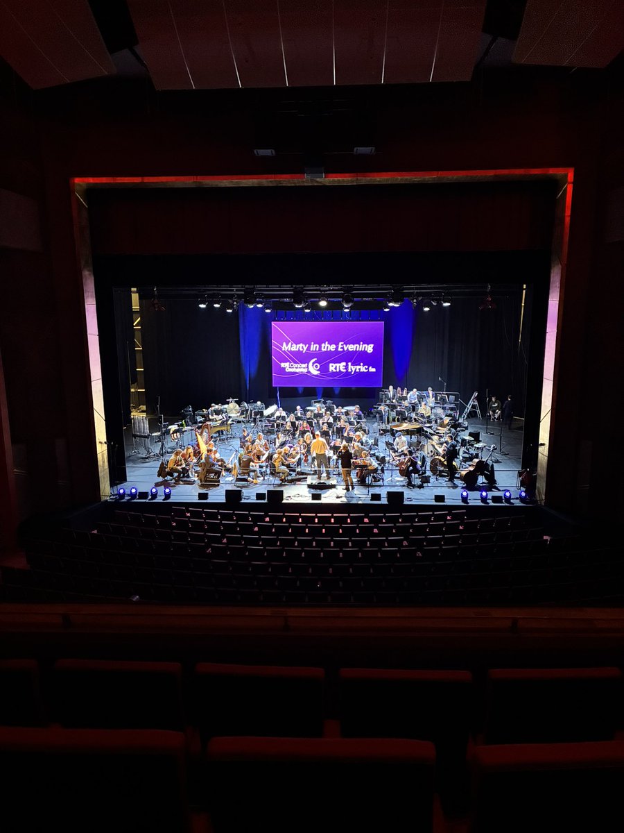 Final rehearsals for <a href="/martylyricfm/">Marty Whelan</a> in the Evening! 
<a href="/RTElyricfm/">RTÉ lyric fm</a> <a href="/BGETheatre/">Bord Gáis Energy Theatre</a>