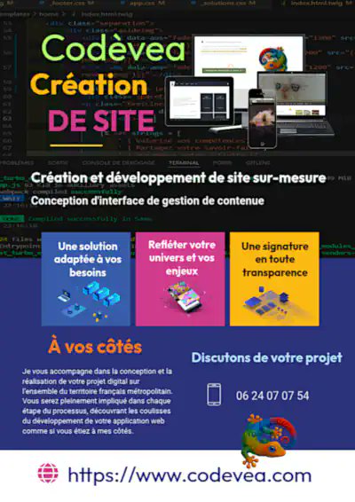 codeveaweb's tweet image. Création de site sur-mesure et conception d&apos;interface de gestion de contenue
codevea.com