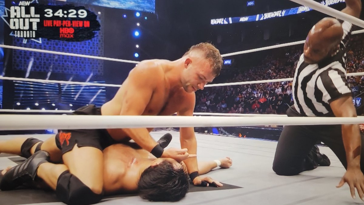 Definitive win by Daniel Garcia.
#AEWTailgateBrawl | #AEW