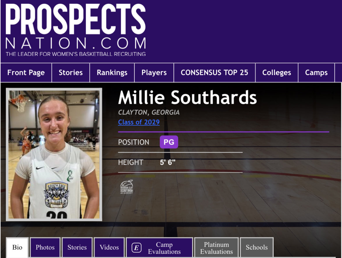 Brandon Clay Fall Camp Series
Powered x @brandonclaypsb

“The Best Evals &amp; Brand Marketing in 🏀.”

🗓️ Sept. 27
ELITE 11 Workout - 2027-2030
📍 Atlanta

‘29 Millie Southards of Rabun County (GA) has a new evaluation on the way.

She plays with pace, keeps the floor spaced with
