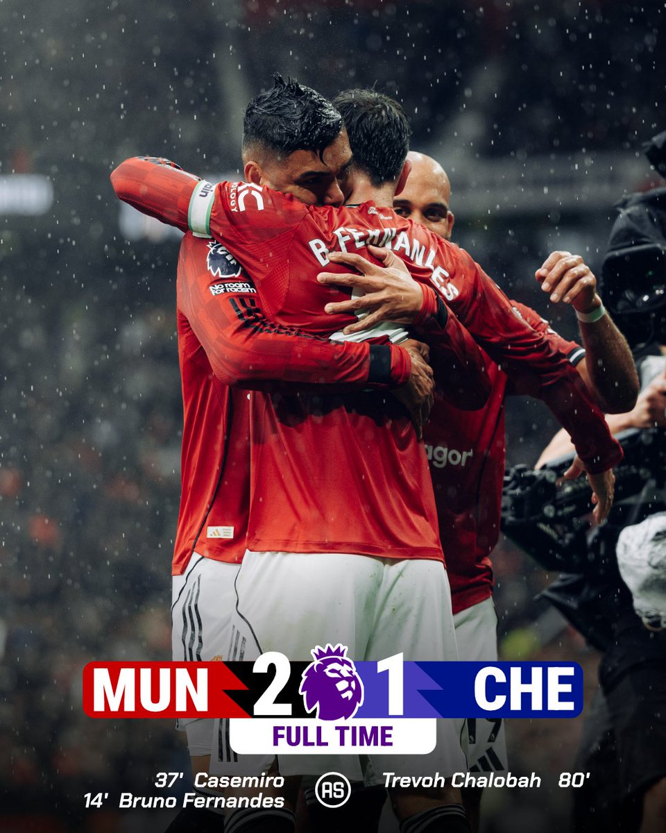 FT: Man Utd 2-1 Chelsea

United win a classic at Old Trafford 

#MUNCHE