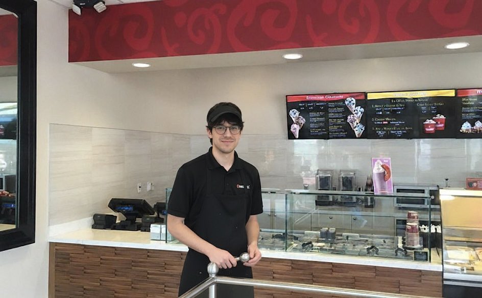 Can someone at <a href="/ColdStone/">Cold Stone Creamery</a> please assist with this? Yesterday I went to Coldstone store #22335 and asked for a “Love it” size of Mint chocolate chip. The worker asked if I wanted any mix-ins on my ice cream and he suggested I get the “blue collar” mix-in as I had recently just