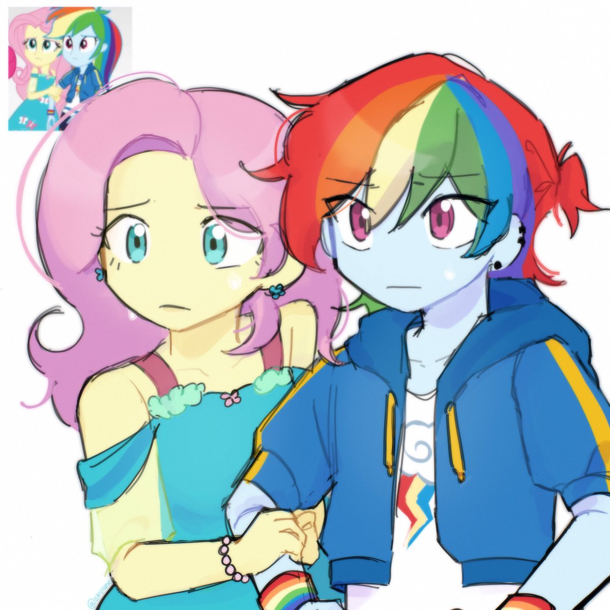 apparemaachi's tweet image. #mlp #flutterdash