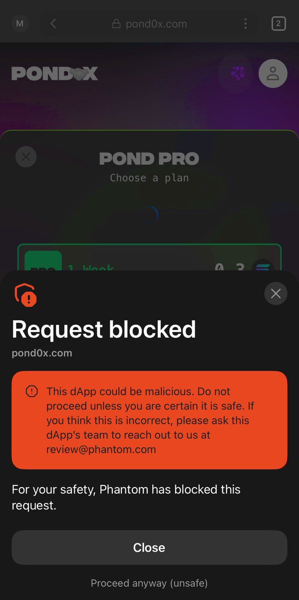 <a href="/phantom/">Phantom</a> 

What is going on now ,it’s just a joke. It’s one thing after another with 

$PORK
$wPOND
$PNDC  

Have been using Pond0x.com this many times now and all of a sudden it’s malicious. 

<a href="/Cary0x2/">Cary</a> <a href="/Kinetix0x/">Gambit</a> <a href="/hWonderofWorld/">h wonder</a>