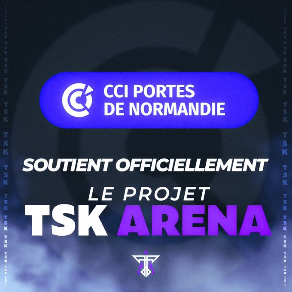 TSKOfficiel's tweet photo. Afin de nous aider à mettre en place ce projet colossal, nous sommes soutenu par la @CCINormandie et accompagné par Delphine Wahl pour toute la partie entrepreneurial !

Un grand merci à eux 🙏

#tskarena #esport #business https://t.co/e6QZPP5DPz